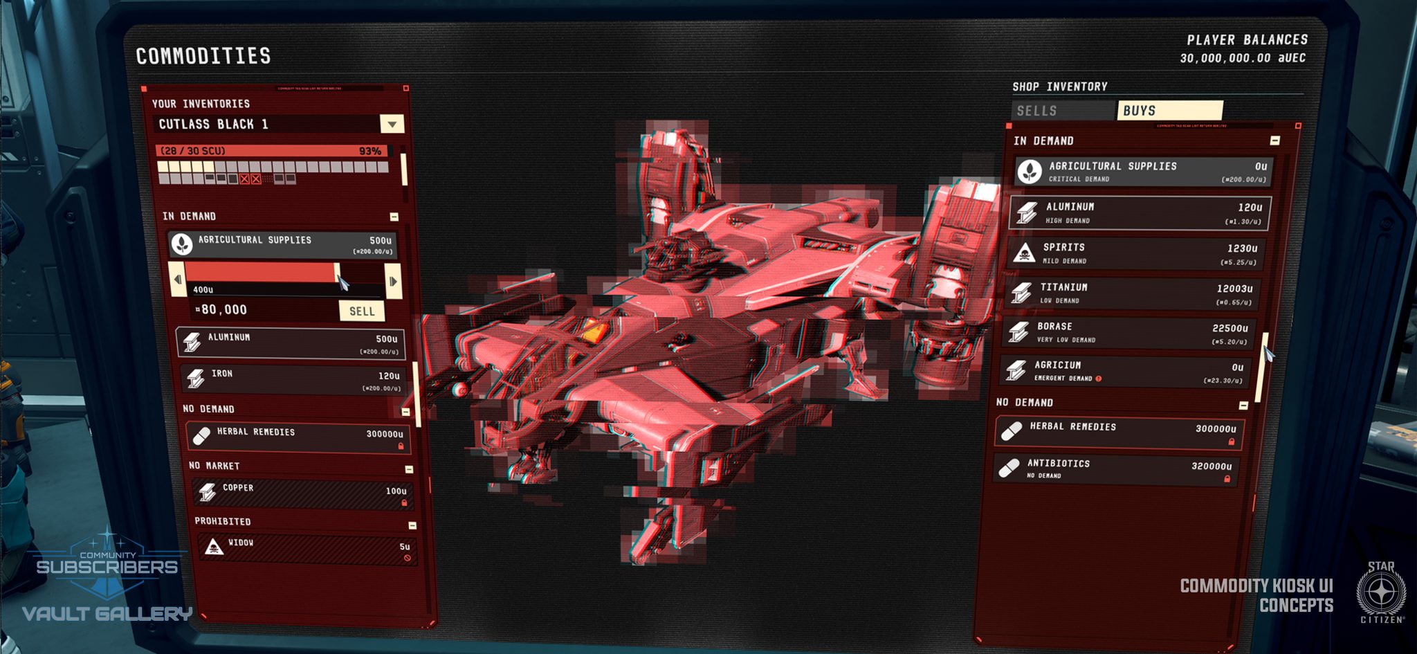 Star Citizen Commodity Kiosk UI Concepts Spaceloop